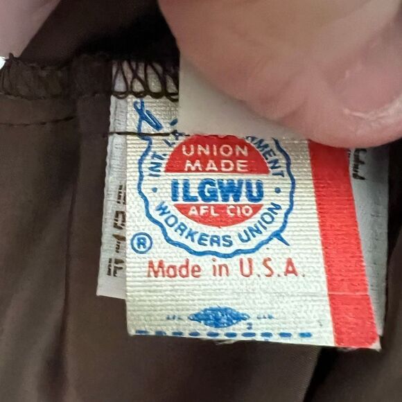 Lilli Ann Collection Vintage Union Made Silky Blouse - Picture 8 of 11